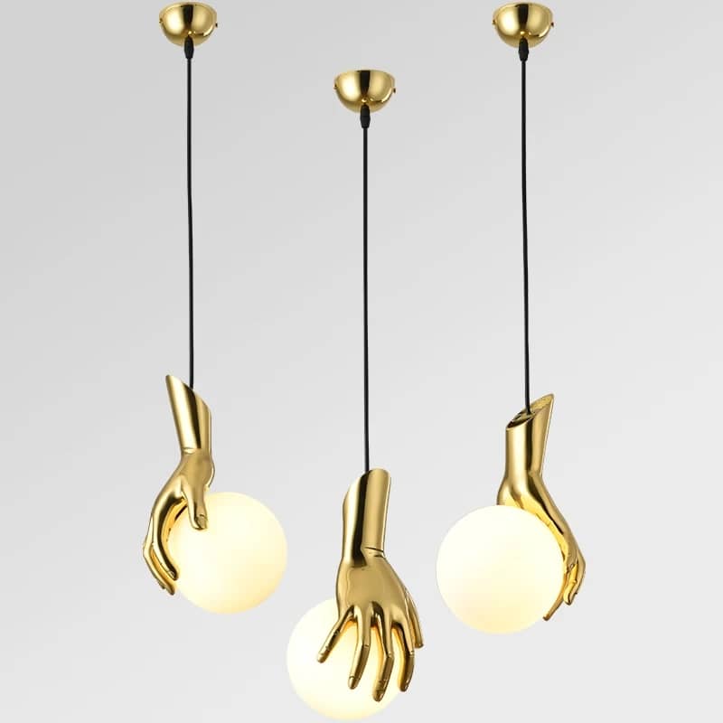 Hand suspended lamps